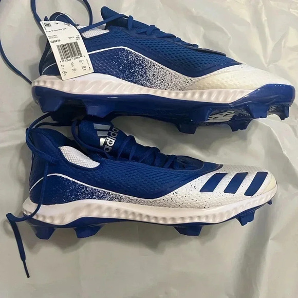 Adidas ICON V BOUNCE Baseball Cleats BLUE Men’s Size 13.5 - Picture 3 of 11